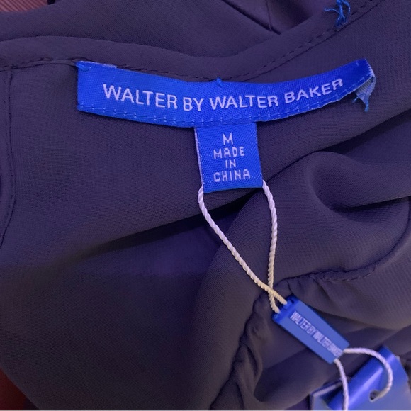 NWT Walter by Walter Gray Silkly Satin Like Shift Dress Size Medi… - Picture 8 of 9